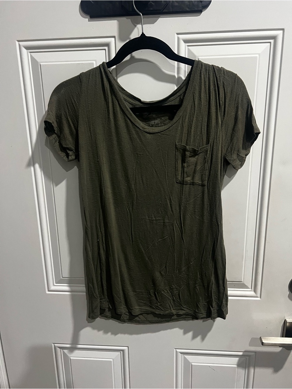 Papaya Olive Green Short Sleeve Pocket Tee